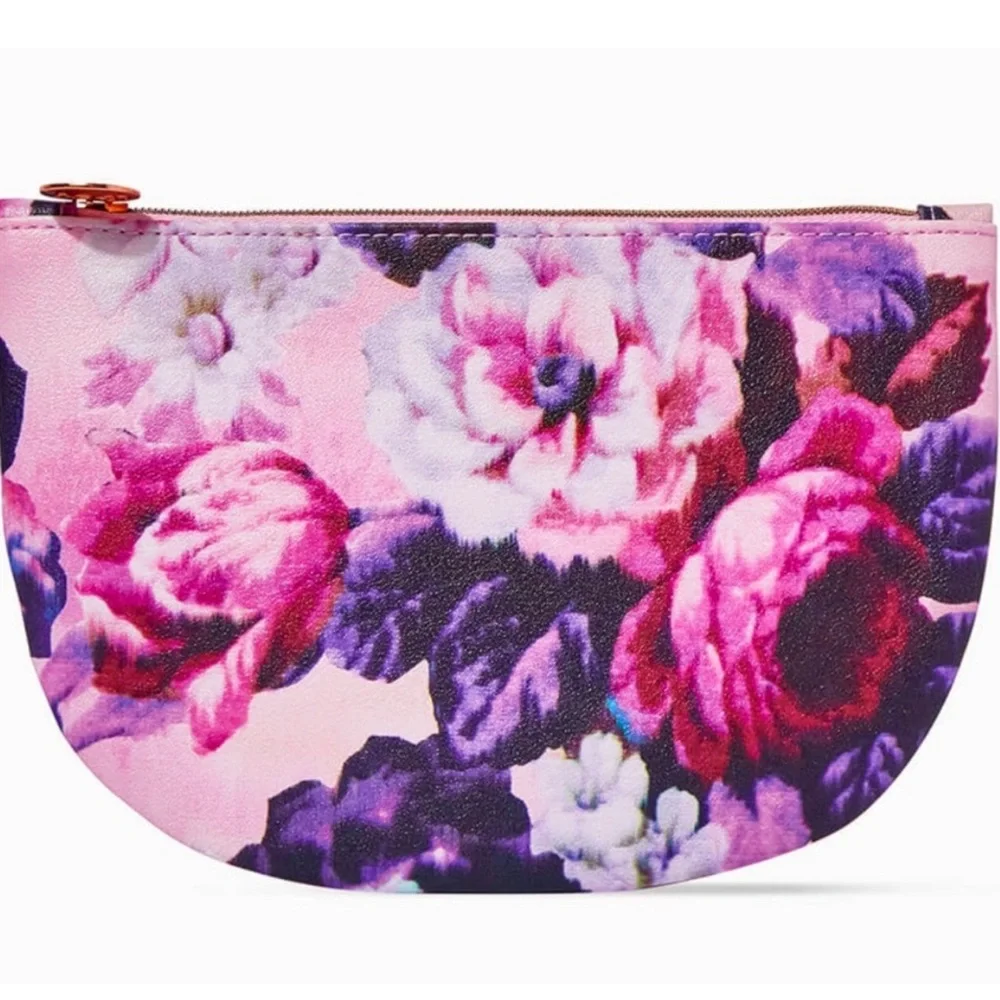Ipsy Wild Blooms Glam Cosmetic Clutch Bag